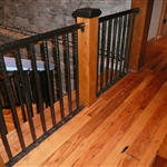 Iron and Wood Interior railings