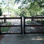 Steel twig driveway gate
