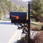 Metal Mailbox Post