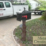 custom natural looking mailbox and post