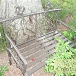 creative metal woodlands bench
