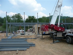 Structural steel crane work
